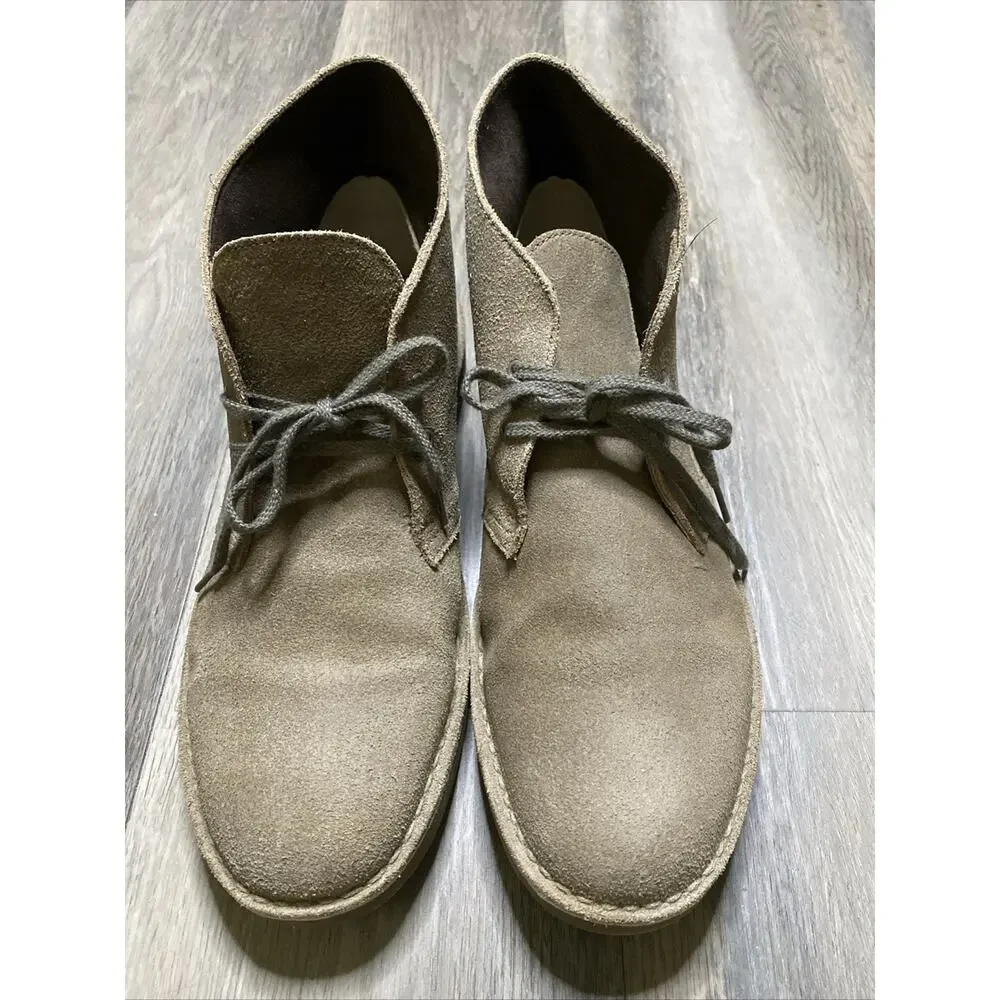 Clarks Bushacre Sand Suede Chukka Boots Men’s 11